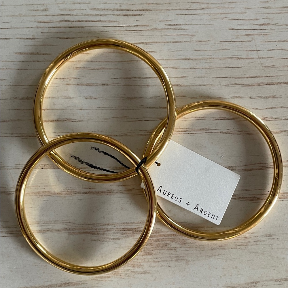 BRAND NEW Aureus + Argent Gold Bangles